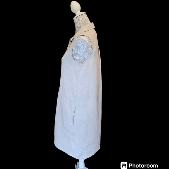 Adrienne Vittadini -Women`s Button down Sleeveless Summer Dress SM - Picture 3 of 6